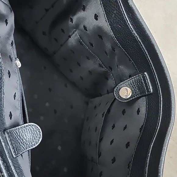 Kate Spade Designer Tote - Black w/ Tassels - Picture 8 of 10